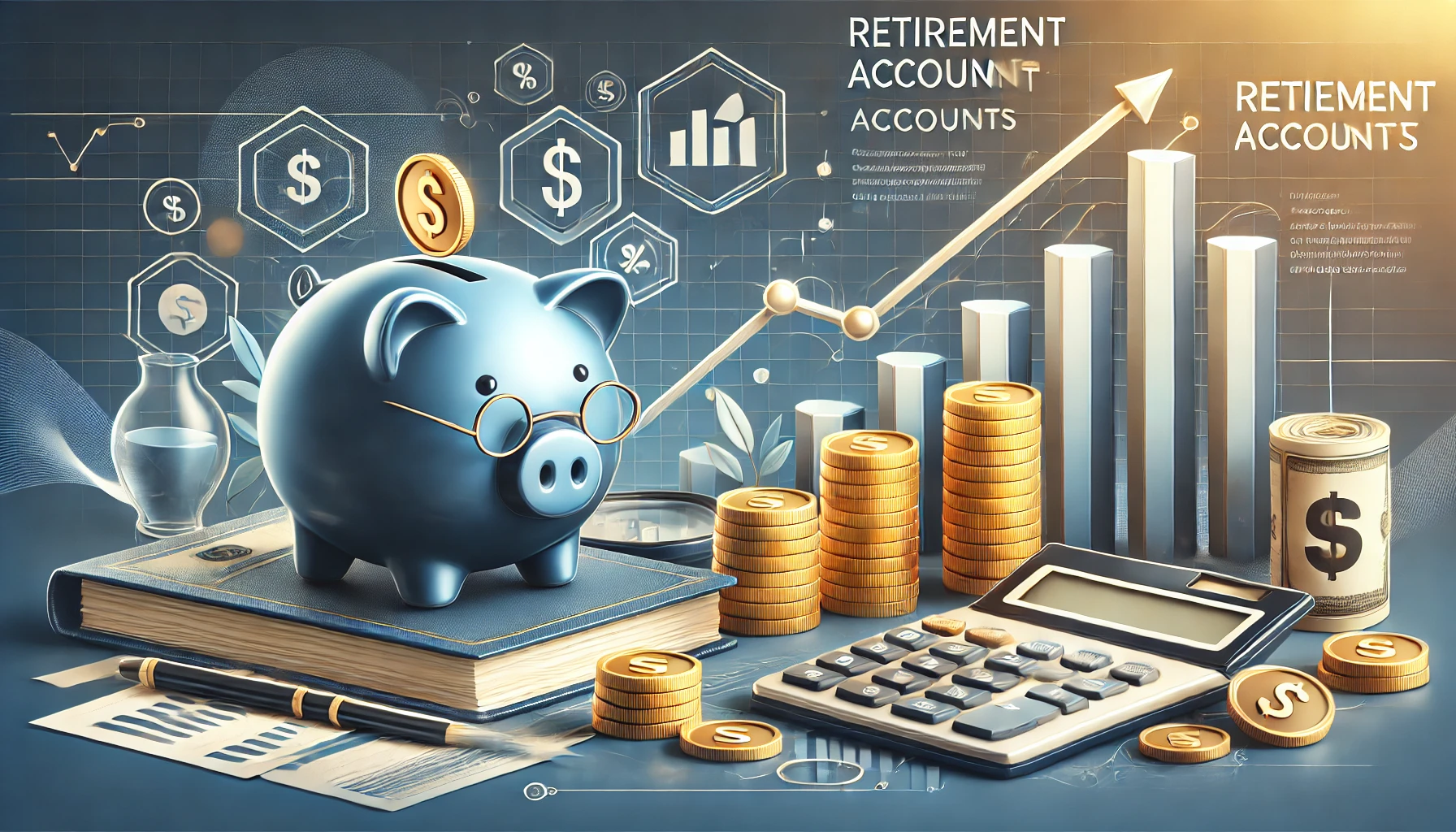 Piggy bank, coins, financial growth